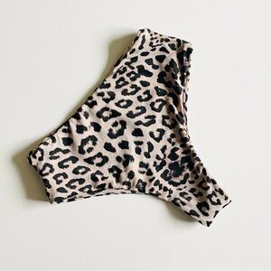 MIKOH SMALL midrise animal print Lami swim bottoms